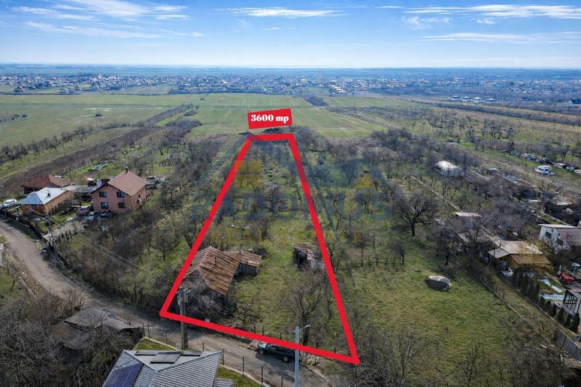 Teren Paulesti - 3600 mp - Utilitati Disponibile - Deschidere 24 m - 1