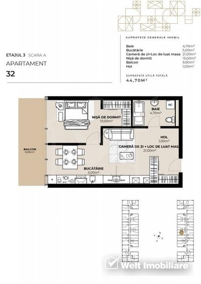 Apartament 2 camere, zona Garii, imobil de lux cu Mall la primele etaje ! - 4