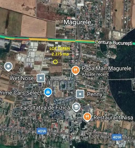 Teren Industrial 2.550 mp Acces Centura Magurele Ilfov - 2