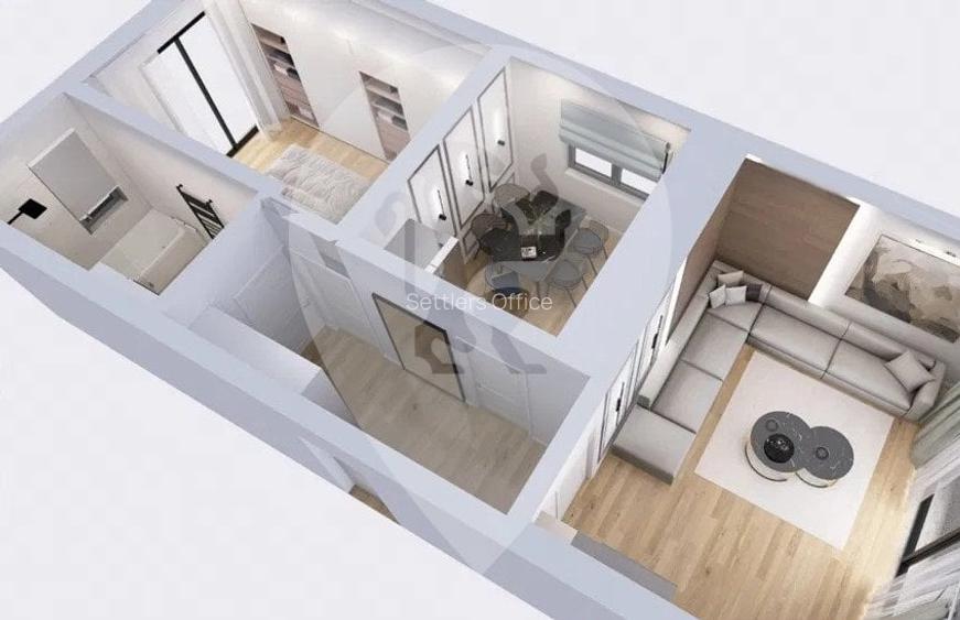 Apartament cu 2 camere decomandat în Sânpetru Apartament cu 2 camere decomandat în Sânpetru