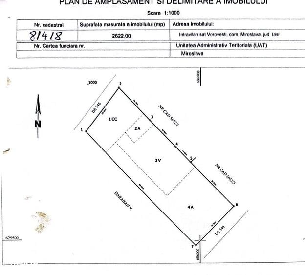 Teren Vorovesti - 2622mp intravilan - 2