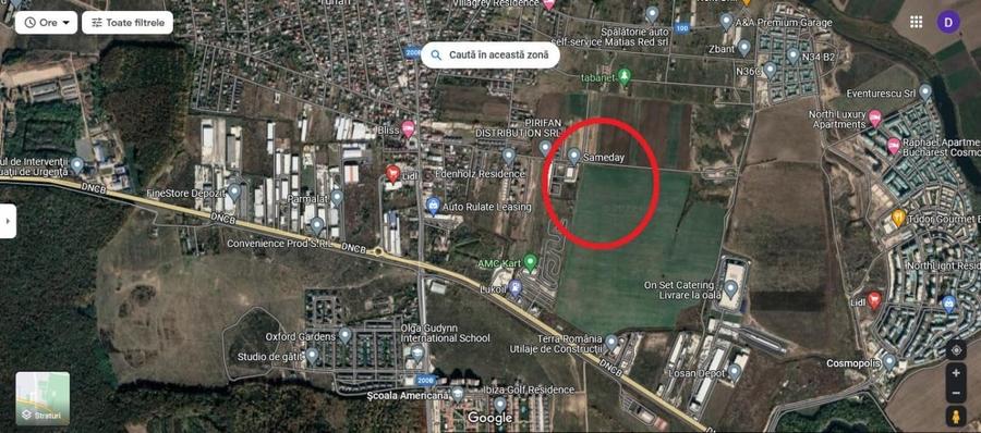 Teren TUNARI - 19.000 mp - Deschidere 42 ml - 3