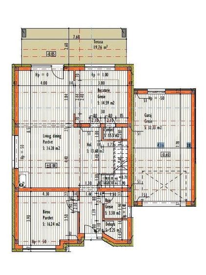 Casa individuala, 170 mp utili, garaj, 770 mp teren, Feleacu - 10