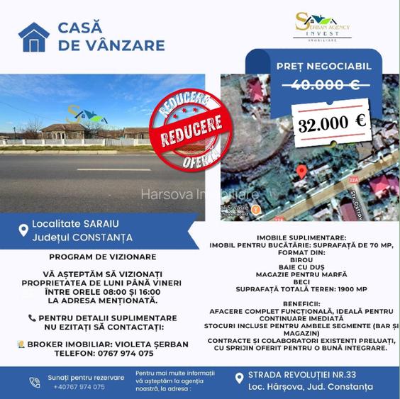 Casa de vânzare Saraiu Casa de vânzare Saraiu