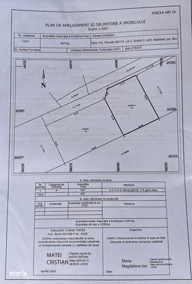 Teren intravilan 540mp Balotesti Lac - 3