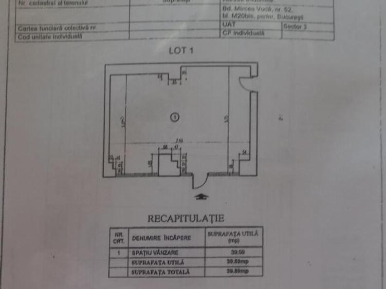 Spațiu comercial, de 40 mp, în Timpuri Noi