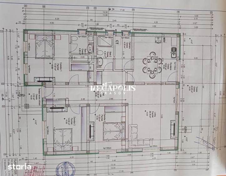 Casă cu 4 camere cu Teren 500 Mp în Tărlungeni