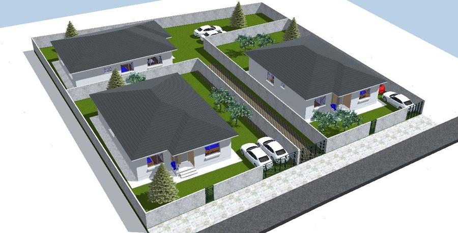 Casă individuală cu 4 camere cu Teren 685 Mp în Ostratu