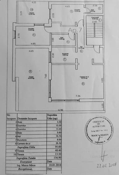 Penthouse Modern - Selimbar - 2 Terase - 12