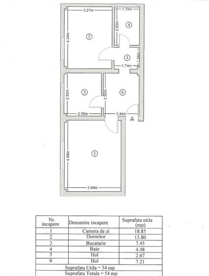 Bloc Nou/Girocului - Apartament decomandat cu 2 camere - 12