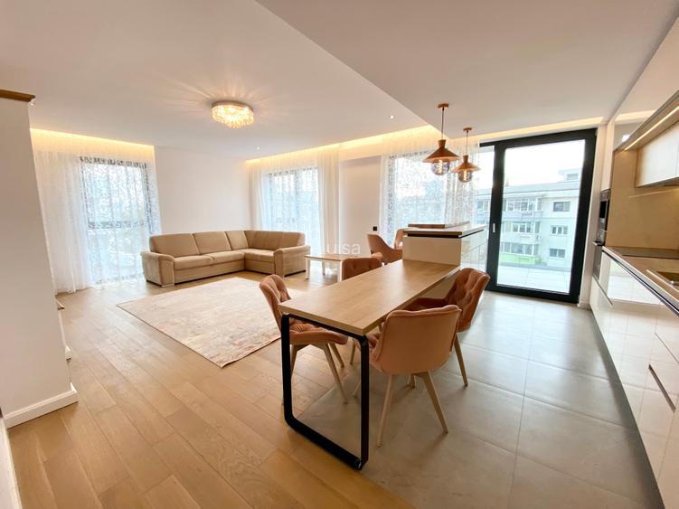 Apartament cu 3 camere, mobilat în Herăstrău