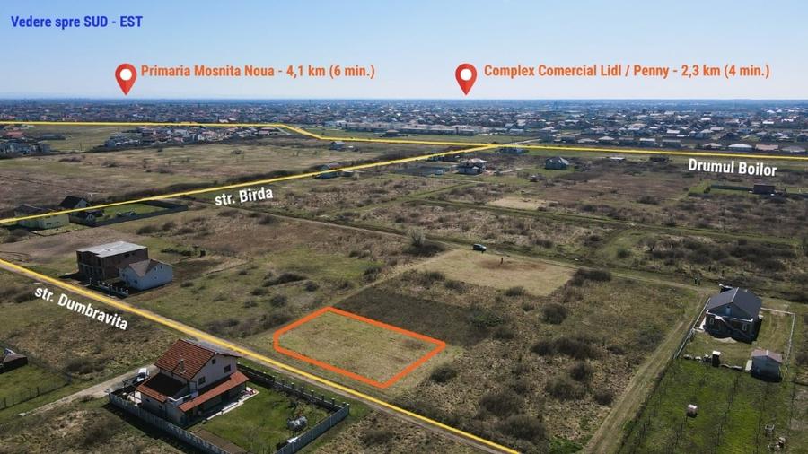 Teren de vanzare Mosnita Veche 855mp - 3