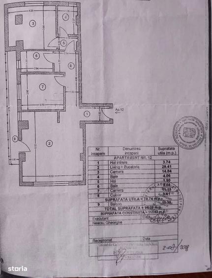 Apartament cu 3 camere în Băneasa