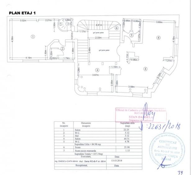 Casă individuală cu 10 camere cu Canalizare în Cișmigiu