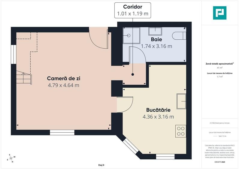 Apartament cu 3 camere decomandat, mobilat în Dumbrăvița