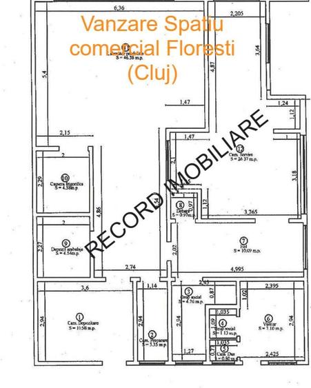 Spatiu comercial sup.121 mp, parter, 4 parcari exterioare in Floresti Spatiu comercial sup.121 mp, parter, 4 parcari exterioare in Floresti