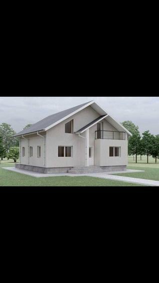 Casa la rosu + teren de 1450 mp in Rediu, Iasi - 1