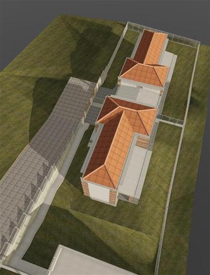 Vanzare teren cu autorizatie casa alipita tip duplex Feleacu zona Valea Capriori - 3