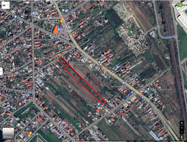 BUFTEA  Teren  7350 mp  situat in Centrul orasului Buftea. - 2