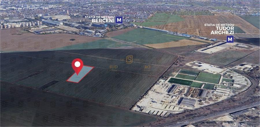 Teren generos 3990 mp, oportunitate ridicata, acces metrou Berceni -S4 - 3