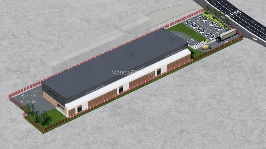 Teren cu PUZ pentru construire hala cu functiune industriala si de depozitare Teren cu PUZ pentru construire hala cu functiune industriala si de depozitare