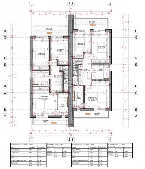 Duplex de vanzare -4 camere, 184 mp utili, curte proprie, 2 Parcari - 5
