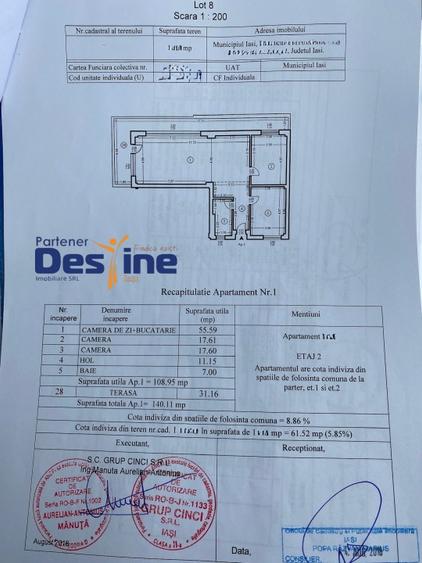 BUCIUM - PENTHOUSE 3 camere Open space 109mp + Terasa 31 mp - 12