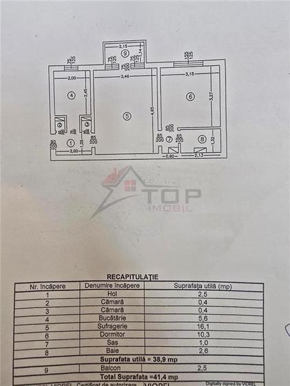 Etaj 2 - Mircea cel Batran, 2 camere, liber - 1