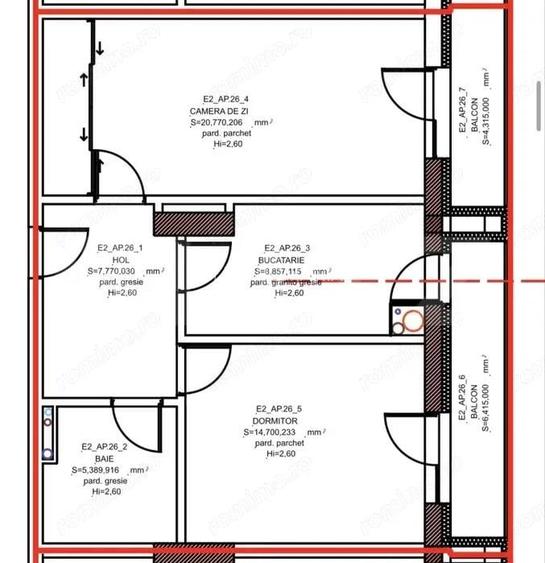 Apartament 2 camere, 57,69 mp utili, zona Tudor Apartament 2 camere, 57,69 mp utili, zona Tudor