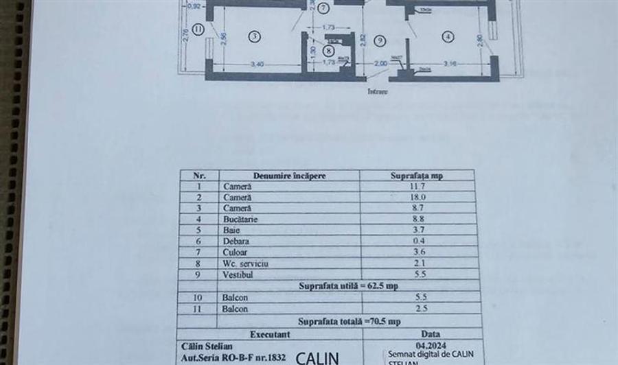 Apartament 3 camere, Gorjului, - 1