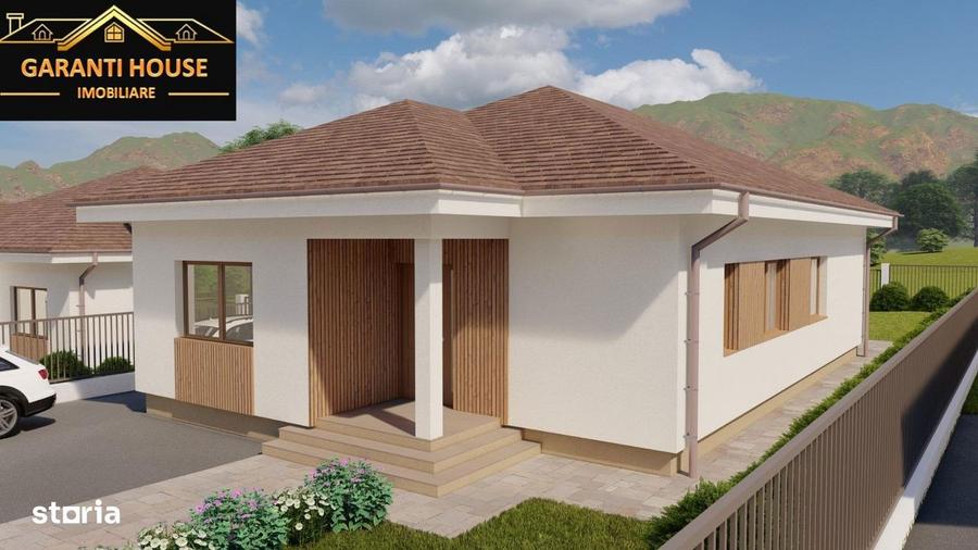 Zona Vrancei, casa pe un singur nivel, semifinisata, 162 000 - 2