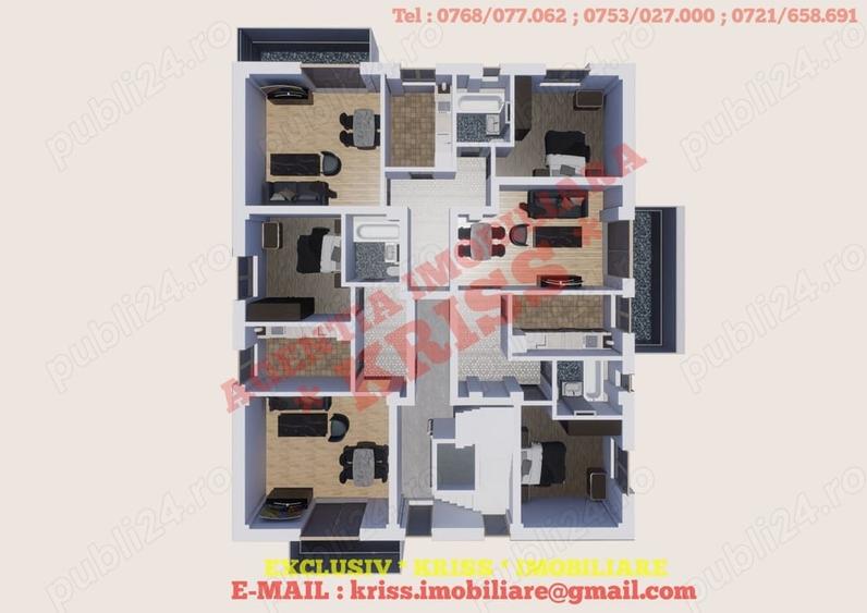Kriss Imobiliare Apartament 2 Camere Confort 1 TRIVALE Bloc Nou 2025 Comision 0% - 1