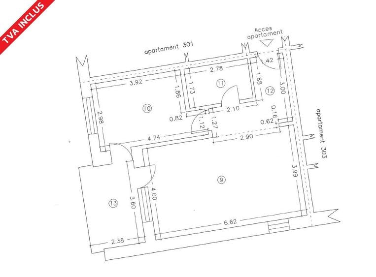 Apartament cu 2 camere în Faleza Nord