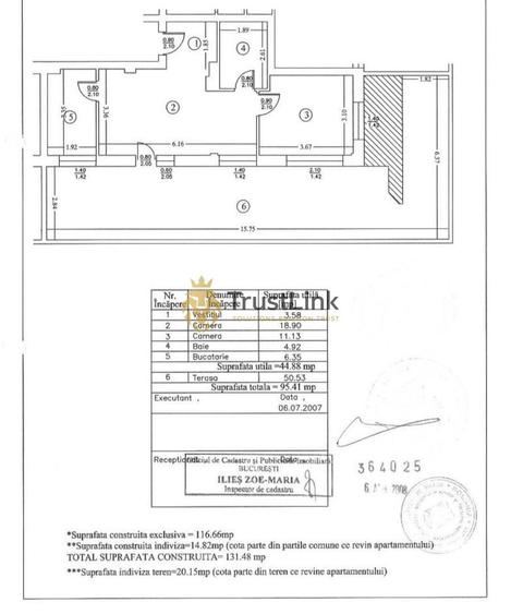 Apartament 2 camere + terasă 50 mp mobilat  5 min metrou 1 Decembrie - 8