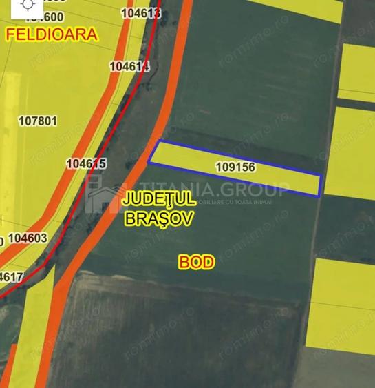 Teren de 8700 mp - extravilan - Bod, Brasov - 8