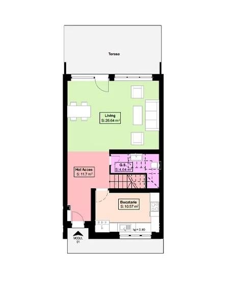 CASA PREMIUM CU 4 CAMERE , COMPLEX REZIDENTIAL PLATOU GALATA - 9