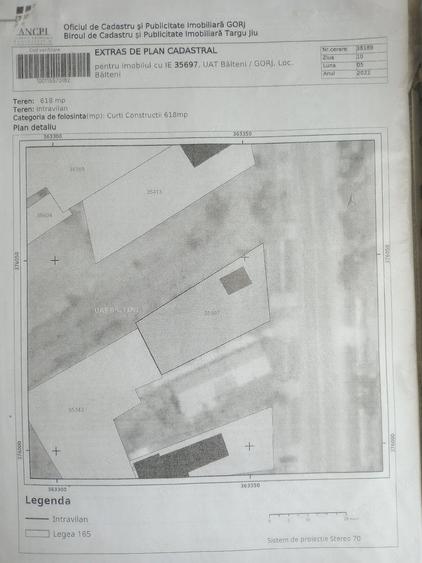 Teren de 618 mp, în Bâlteni
