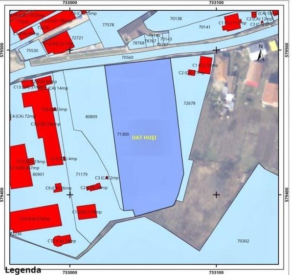 Teren Construcții intravilan de 4494 mp, în Central