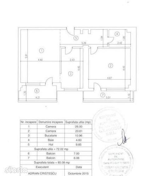 Apartament cu 2 camere decomandat, mobilat în Pajura