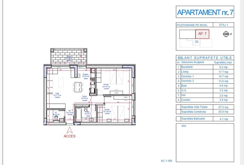 Apartament de vanzare 3 camere -imobil nou- zona Calarasi- Sf Stefan - 12