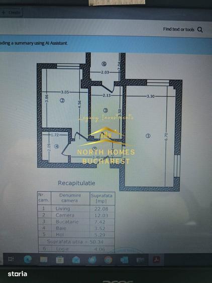 Apartament 2 CAM, MOBILAT si UTILAT- totul NOU - 1