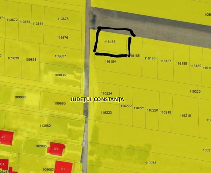 Intravilan 420m2 pe partea dreaptă - 1