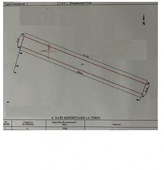 Teren intravilan in Dragomiresti Vale 7900m2 oportunitate  investitie - 1