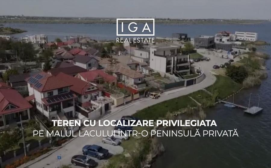 Teren cu localizare privilegiata pe malul lacului intr-o peninsula privata - 1