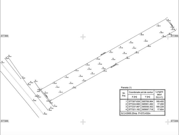 Teren intravilan 2900 mp zona industrială, Vâlcele (Cluj), front DN60 - 3
