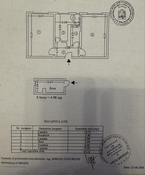 Apartament cu 2 camere decomandat în Floreasca