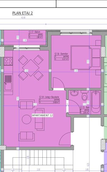 Apartament 2 camere Mamaia - Mobilat & Utilat- Proiect Finalizat-Parcare inclusa - 12