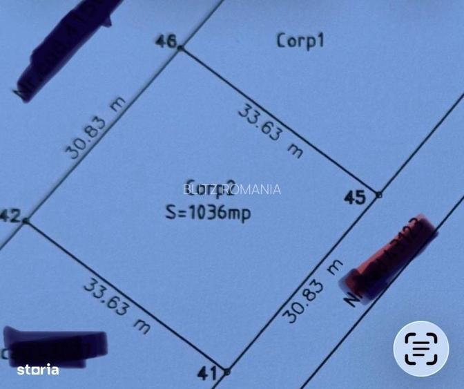 Teren intravilan, 1036 mp, zona Carcea