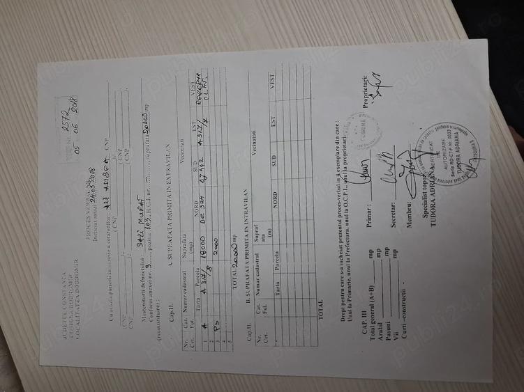 Teren de 20000 mp, în Dobromir