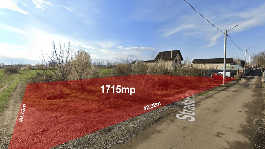 Teren Construcții intravilan de 1715 mp, în Alunișu